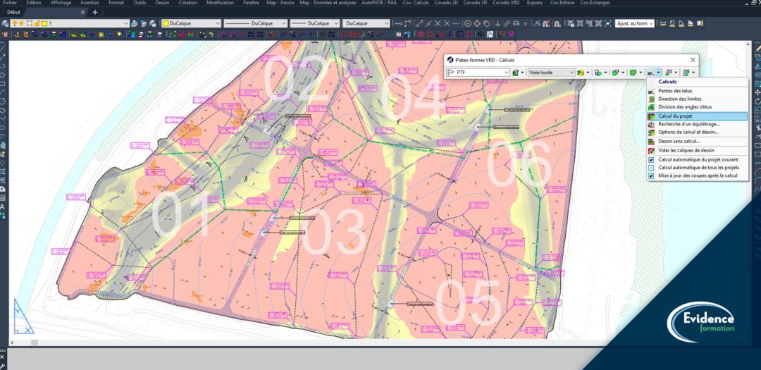 Formation Covadis VRD et Projet multi plates-formes